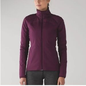 Lululemon Run For Cold Jacket In Plum Size 4